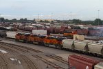 BNSF3835, BNSF8196 and BNSF8384 waiting to depart the yard